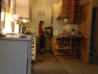 Our kitchen for the night
